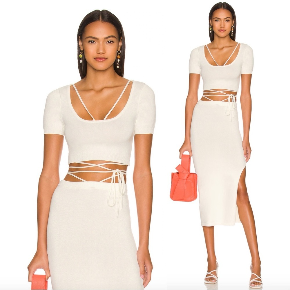 Lovers + Friends REVOLVE Baylor Scoop Neck Top in White